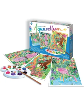 AQUARELLUM AMAZONIE  L'art est un jeu d'enfant ! Quelques gouttes d...
