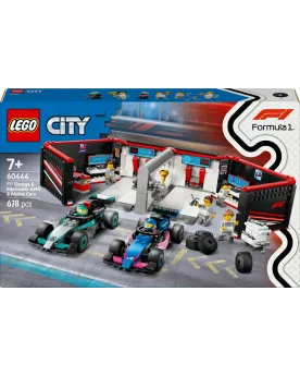 GARAGE DE F1 - MERCEDES-AMG ET ALPINE   LEG60444 LEGO Âge Minimum: ...