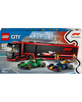 CAMION DE F1 AVEC F1 RB20 ET AMR24   LEG60445 LEGO Âge Minimum: 8A ...