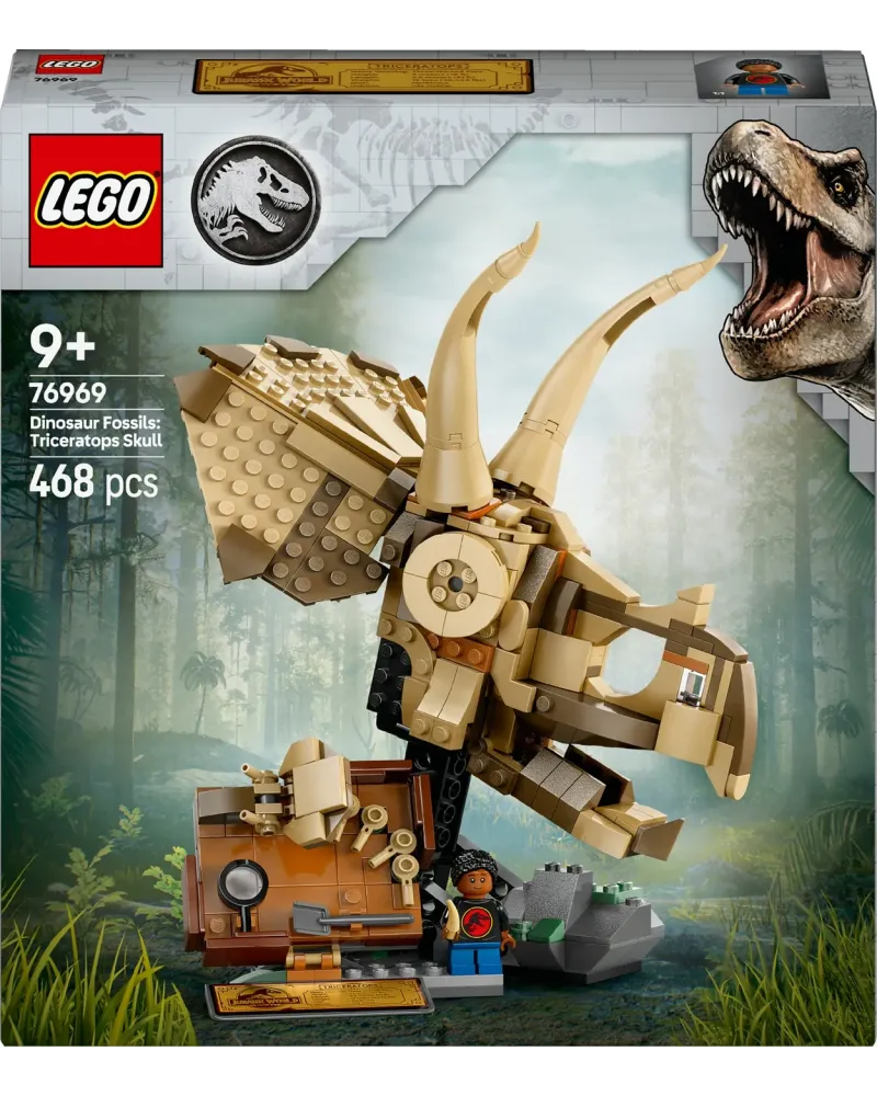 LES FOSSILES : LE CRANE DU TRICERATOPS   LEG76969 LEGO Âge Minimum:...