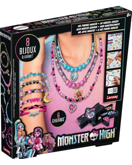 MONSTER HIGH 8 BIJOUX A CREER  8 bijoux à créer. LAN20533 LANSAY Âg...