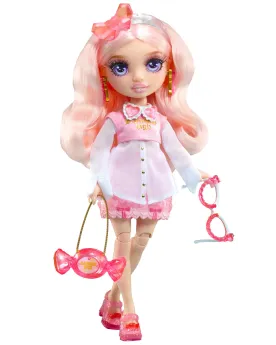 RAINBOW HIGH CRYSTAL FASHION BELLA  27 cm. Articulée. 1 kit de fabr...