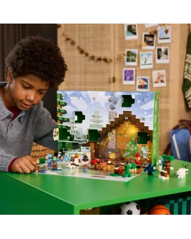 CALENDRIER DE L'AVENT MINECRAFT 2025   LEG21280 LEGO Âge Minimum: 7...