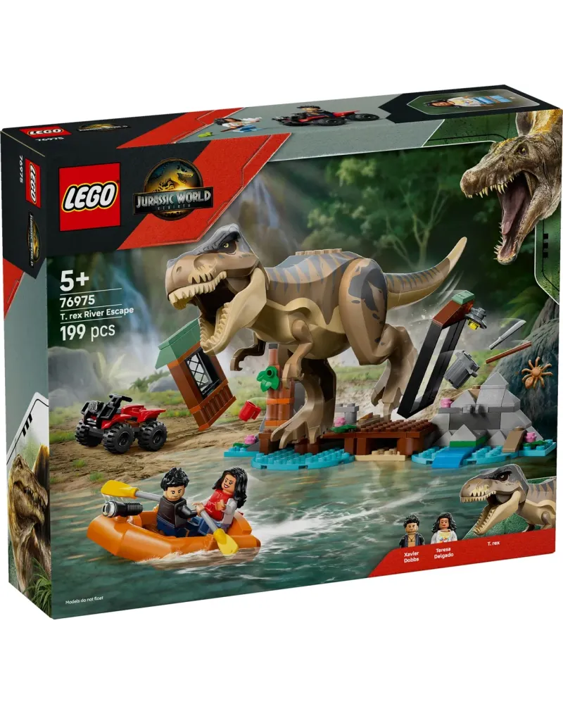 LE T. REX ET L'EVASION SUR LA RIVIERE   LEG76975 LEGO Âge Minimum: ...